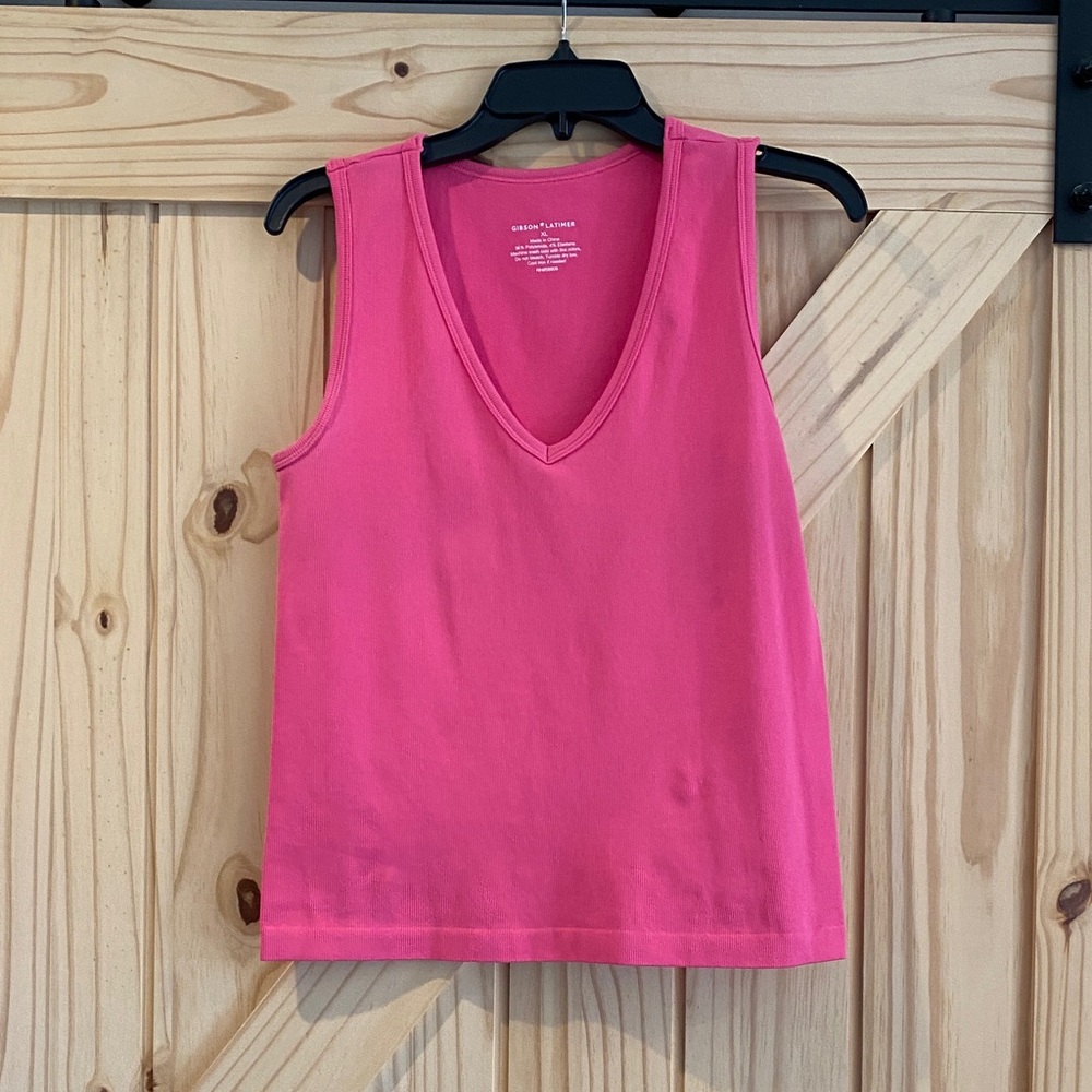 Gibson Latimer Vivid Pink Tank Top